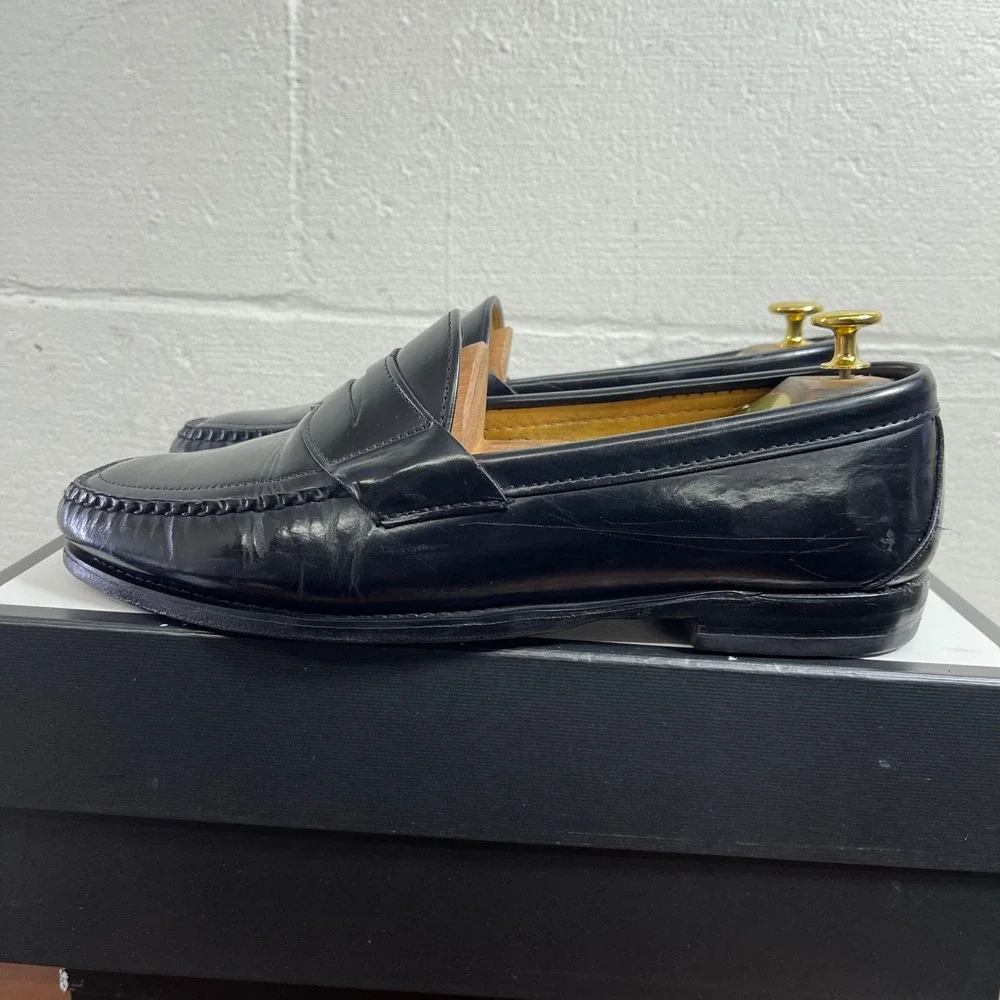Sebago Black Leather Classic Penny Loafers Slip On Dress Shoes Men's Size 11 EEE